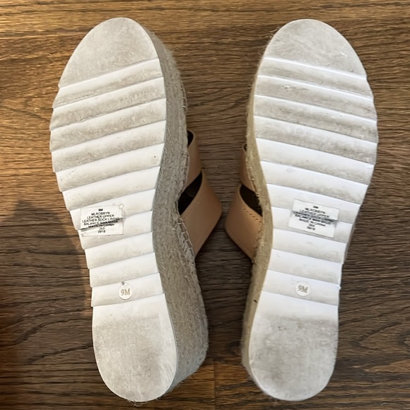 Marc Fisher Nude Espadrille Wedges - Picture 4 of 4